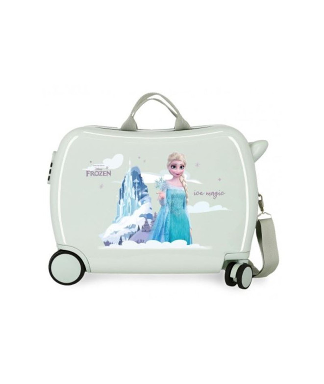 Valise Enfant Disney Abs Rolling 4W.(2.Multi) Frozen Arendelle est magique Vert