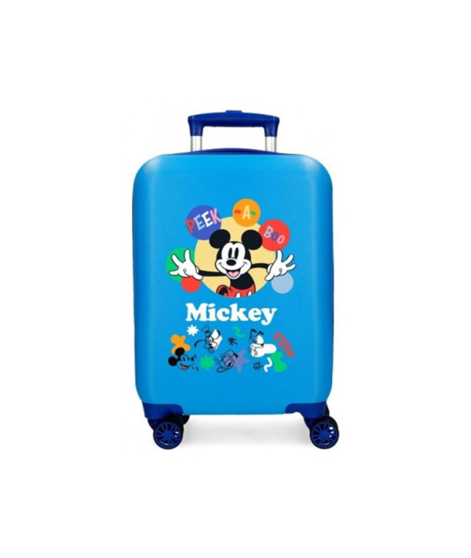 Trolley Disney Abs Mala 50 Cm.4R Mickey Peek A Boo Azul