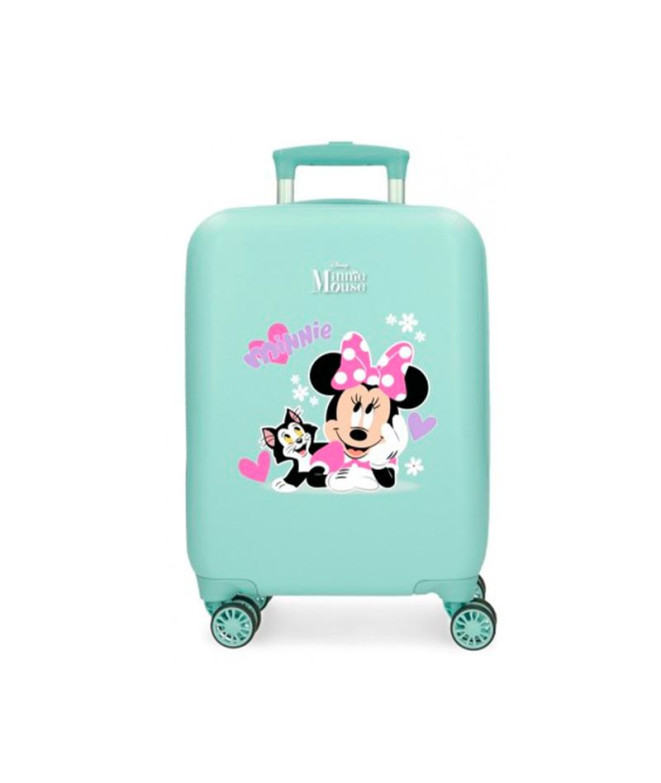 Disney Abs Trolley Mala 50 Cm.4R Minnie & Figaro Azul Turquesa