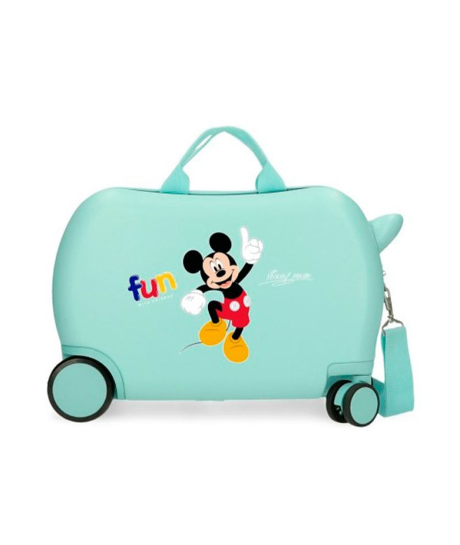 Mala Infantil Disney Abs Rolling 4W. 45Cm. Mickey Fun With Friends Azul