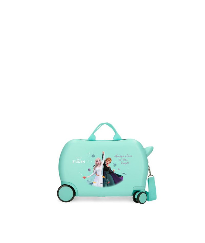 Valise Enfant Disney Abs 4R. 45Cm. Frozen Toujours Près Du Coeur Bleu