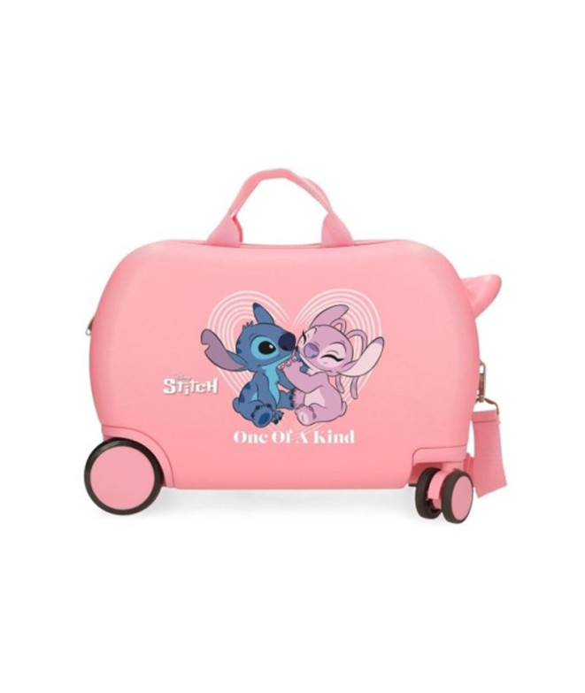 Valise Enfant Disney Abs Rolling 4W.(2 Multi.) 45Cm. Stitch One Of A Kind Rose