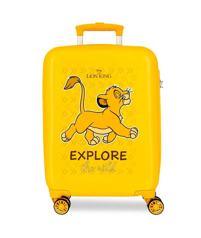 Trolley Disney Abs Mala 55Cm.4R. O Rei Leão Explorador Amarelo Ocre