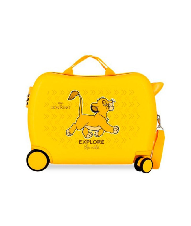 Mala Infantil Disney Abs Rolling 4W. (2.Multi) O Rei Leão Explorador Amarelo