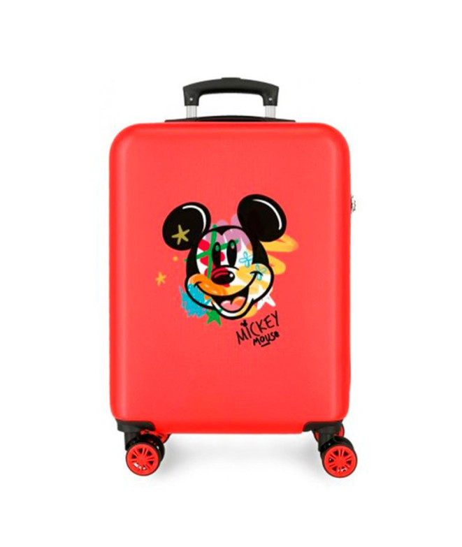 Trolley Disney Abs Valise 55Cm.4W. Have A Good Time Mickey Street Rouge