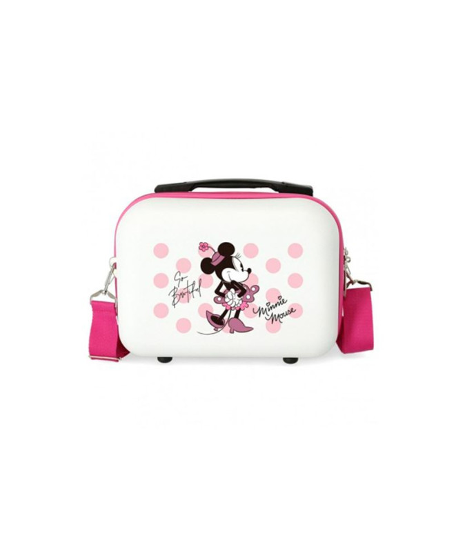 Necessaire Estojo de toucador Disney Abs. Divirta-se Minnie So Beatiful Pink