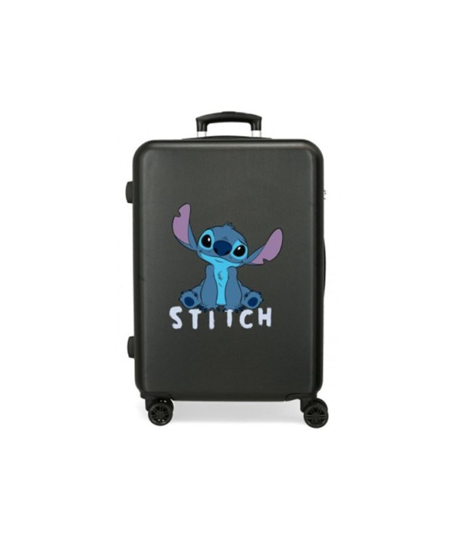 Trolley Disney Abs Mala 65Cm.4R. Stitch Cute Preto