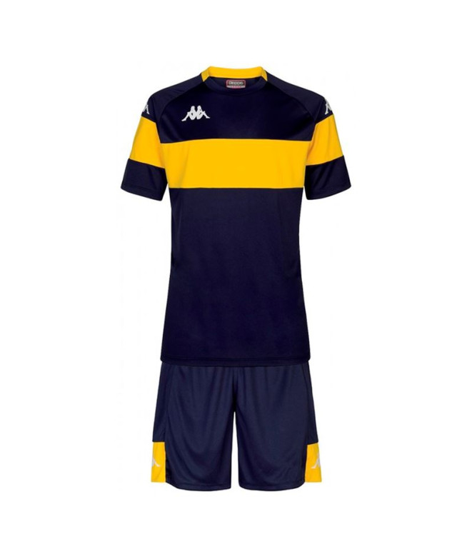 Sudadera Fútbol Kappa Dareto Hombre Azu Marino/Amarillo