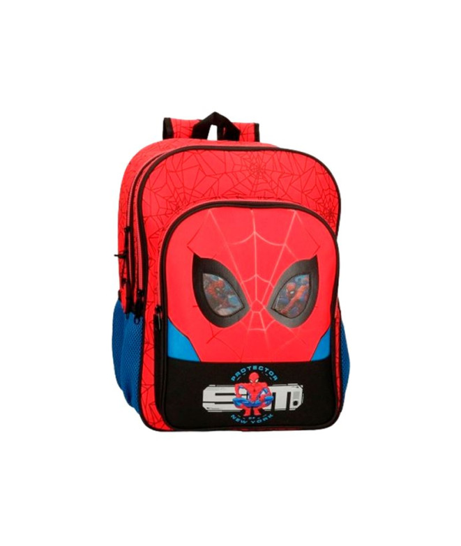 Mochila Protetor Marvel 40Cm.2C.Spiderman Vermelho