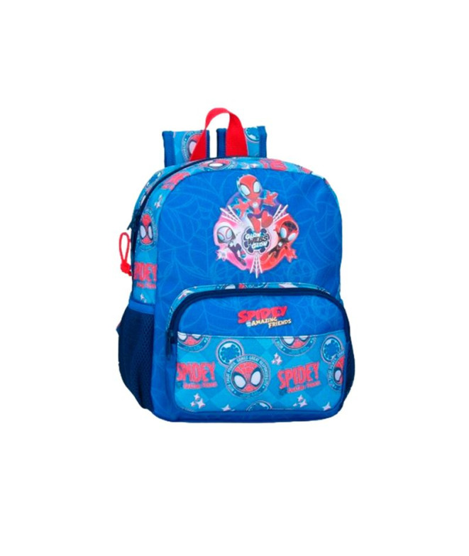 Mochila Marvel Adap. 28Cm.Spidey Power Of 3 Blue