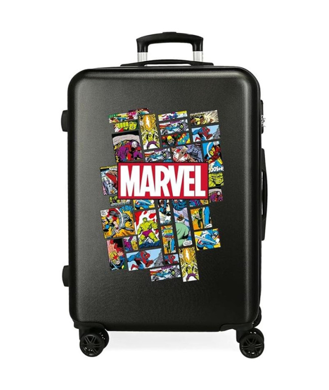 Mala Marvel Abs 68Cm.4R.Comic Marvel Preto