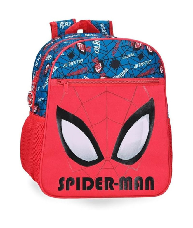 Mochila Marvel Adap 33Cm. Spiderman Authentic Rojo