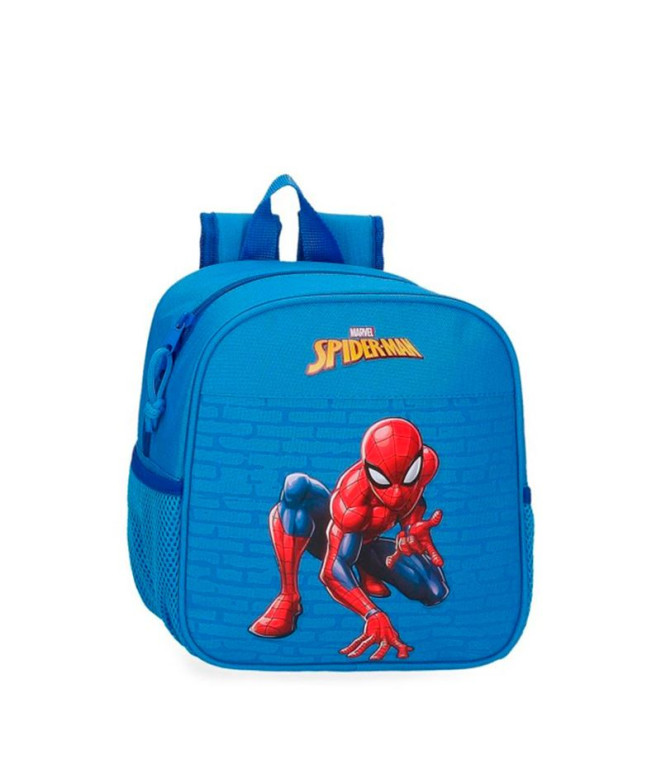 Mochila Marvel 25 Cm. Homem-Aranha Vigilante Azul