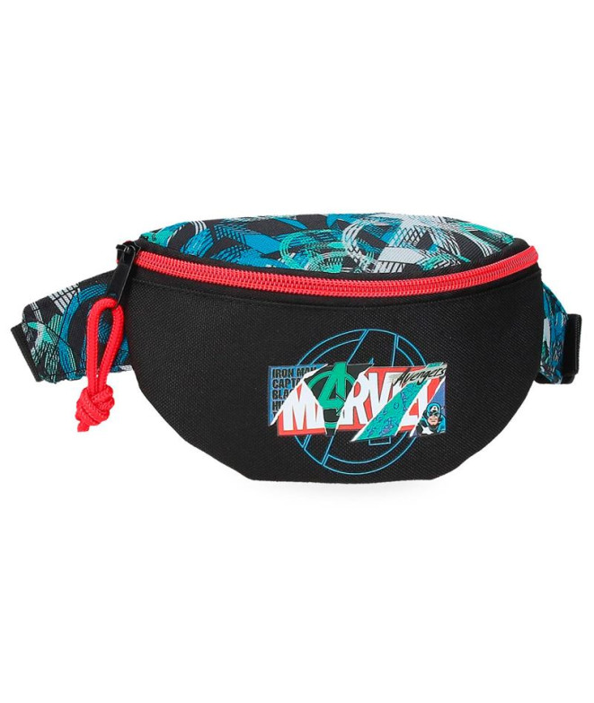 Bolsa de cintura Escudo Marvel Preto