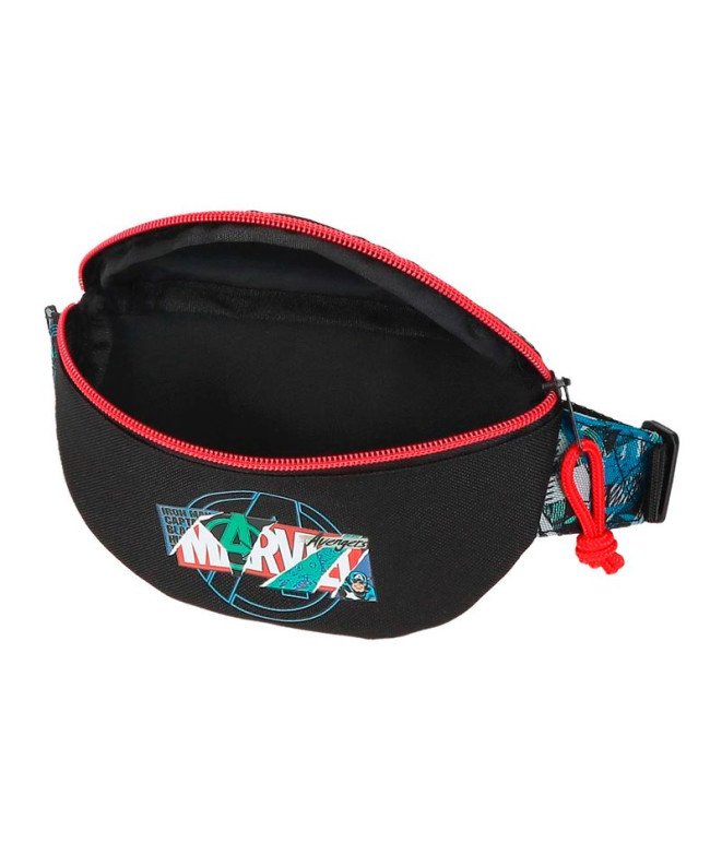 Riñonera Marvel Shield Negro