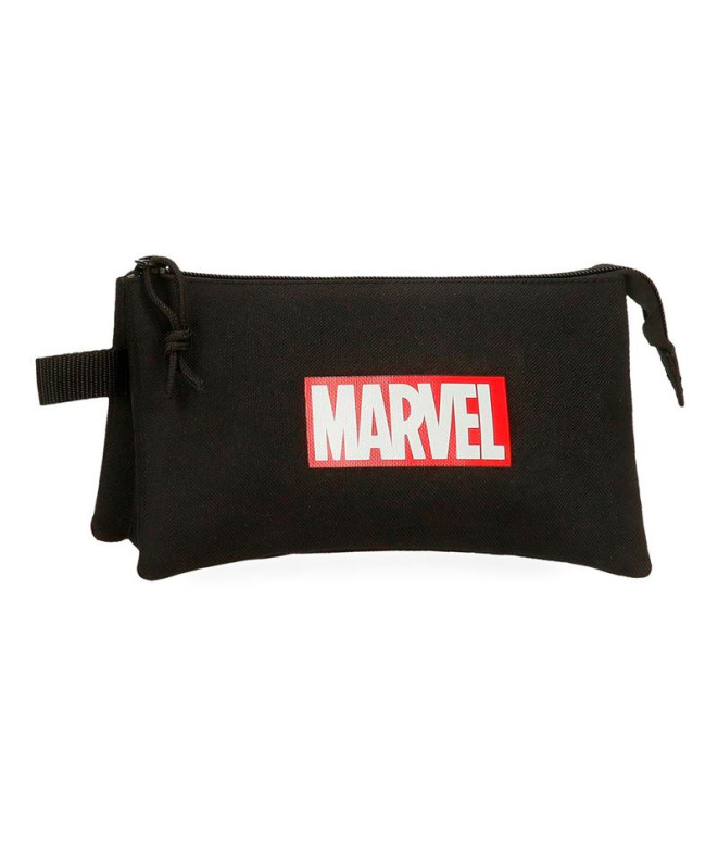 Necessaire Marvel 3C.Marvel Logótipo vermelho Preto