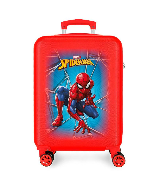 Trolley Marvel Abs 55Cm.4R. Homem-Aranha Preto Vermelho