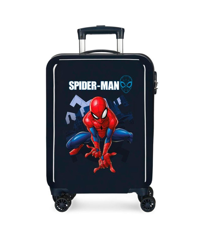 Trolley Marvel Abs 55Cm.Spiderman Action Azul