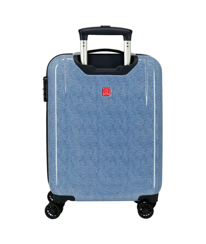 Trolley Marvel Abs 55Cm.4R. Spiderman Denim Bleu