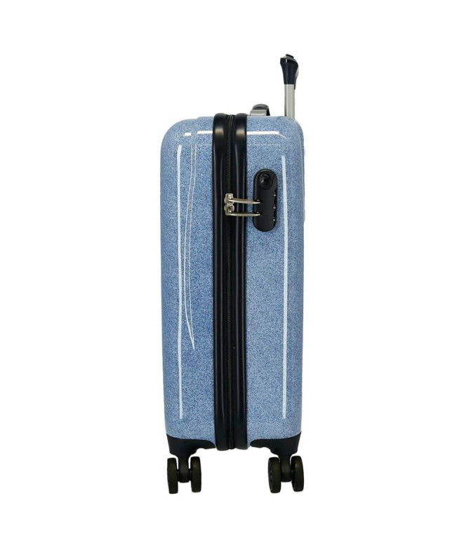 Trolley Marvel Abs 55Cm.4R. Spiderman Denim Bleu