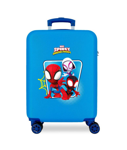 Trolley Marvel Abs 55Cm.4R Spidey - Team Up Azul