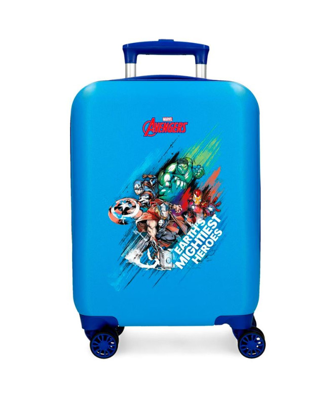 Trolley Marvel Abs 50 Cm.4R Avengers Heroes Azul