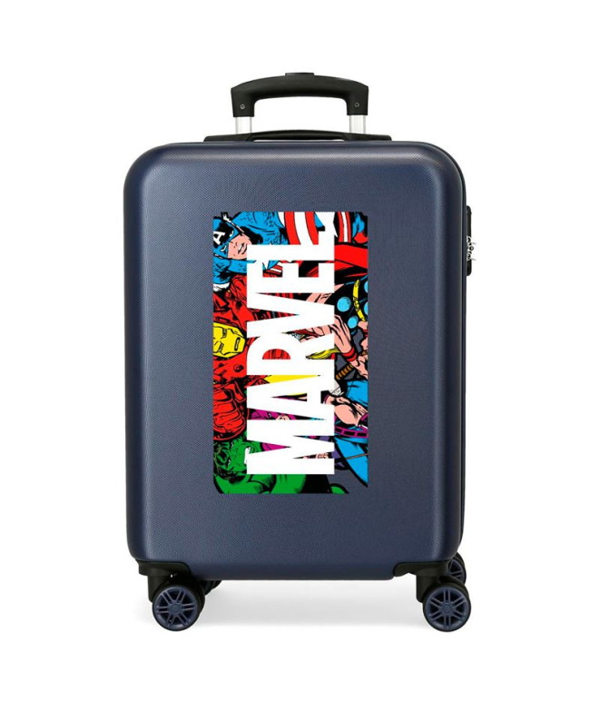 Trolley Marvel Abs 55Cm.4R.Action Marvel Azul