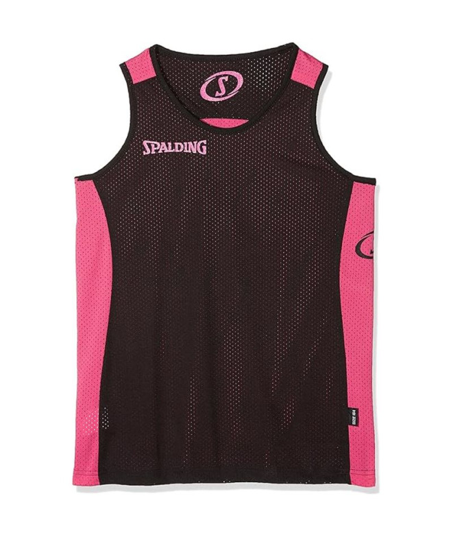 Camiseta Basquetebol Spalding Homem from Essential Reversible Preto/Rosa