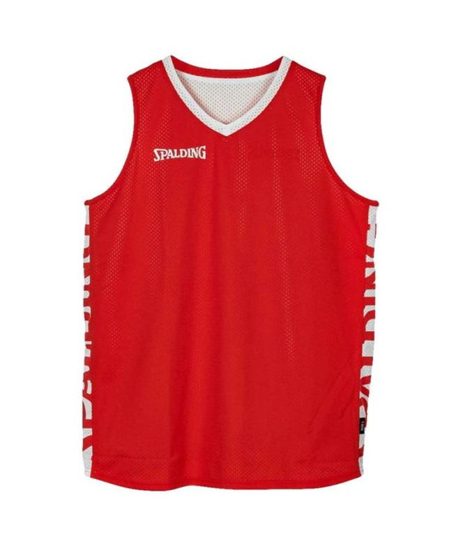 T-shirt Basket-ball Spalding Homme de Essential Réversible Rouge/Blanc