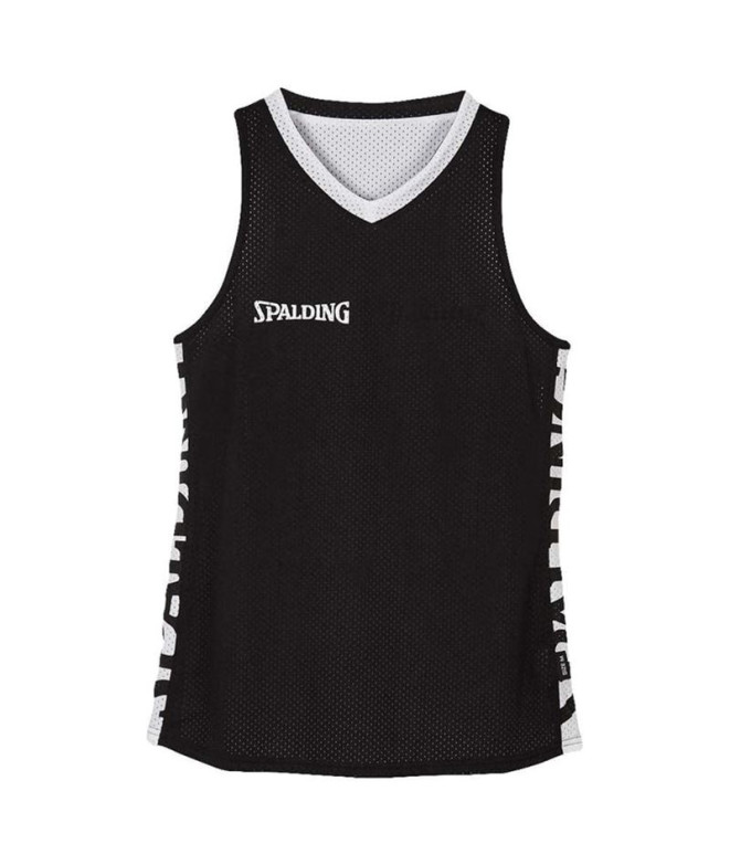 Camiseta Basquetebol Spalding Homem from Essential Reversible 4HER Preto/branco