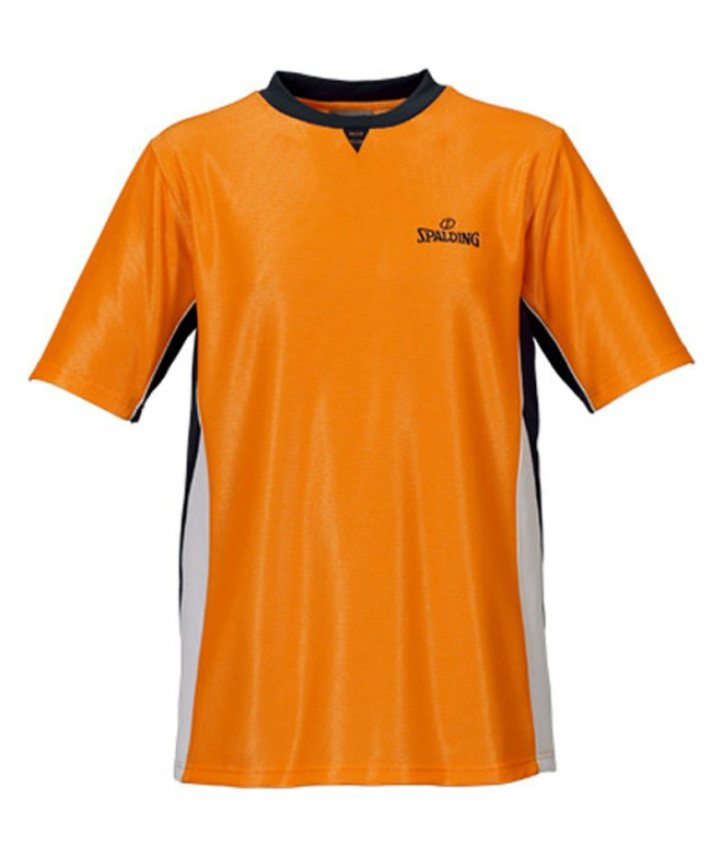 T-shirt Basket-ball Spalding de Referee Pro Orange/Noir