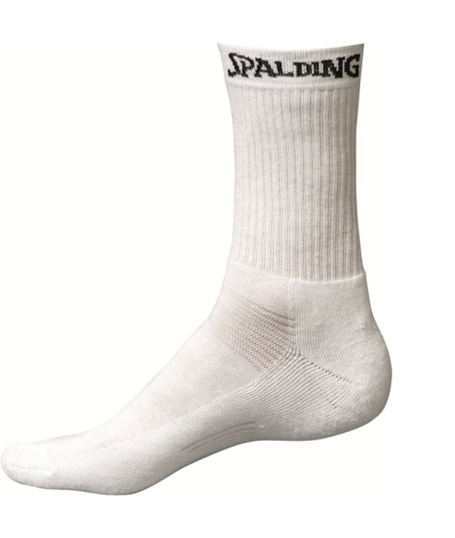 Chaussettes Basket-ball SpaldingSet de Mid Cut (3 paires) blanc Pack