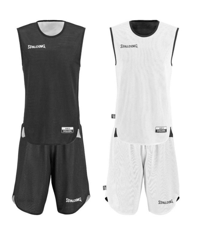 Conjunto Basquetebol Spalding Set de Doubleface Kids Preto/branco