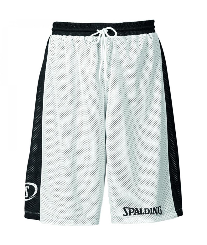 Pantalones de Baloncesto Spalding Essential Reversible Hombre Negro/Blanco