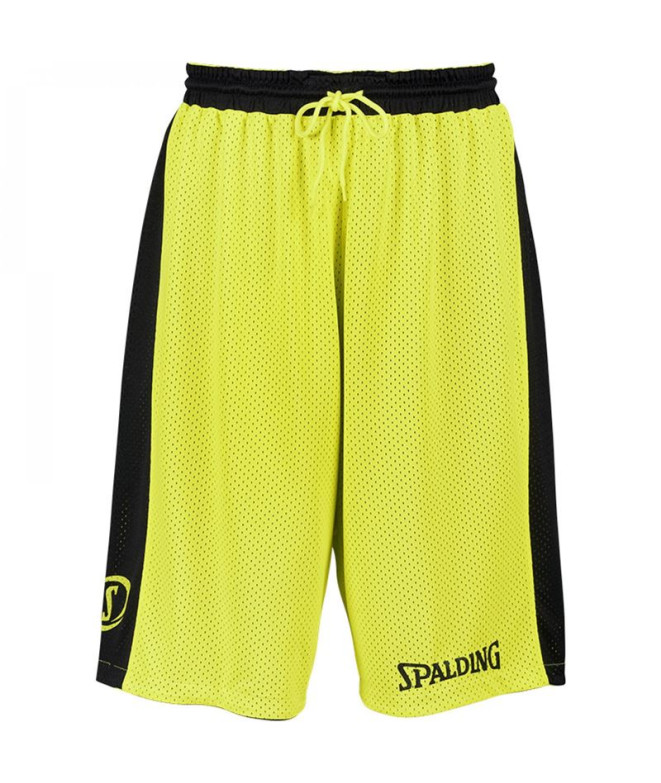 Pantalons Basket-ball Spalding Homme de Essential Réversible Noir/Jaune