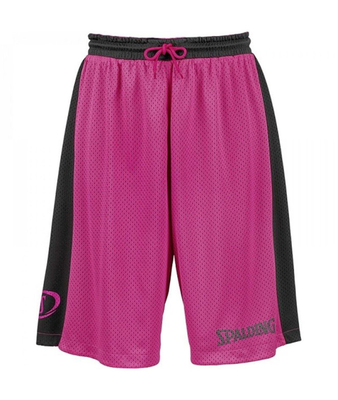 Pantalons Basket-ball Spalding Homme de Essential Réversible Noir/Rose