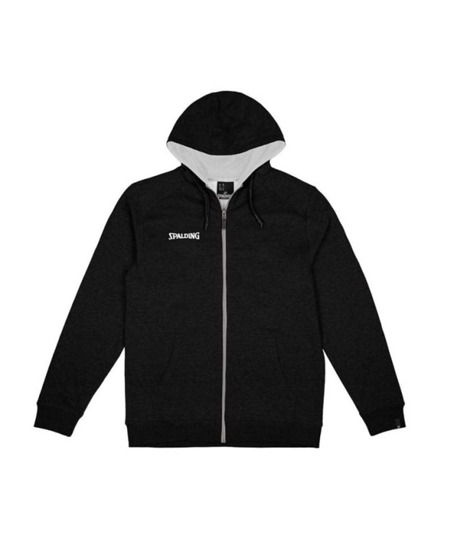 Veste Basket-ball Spalding Homme by Flow Hoody Fermeture éclair Noir