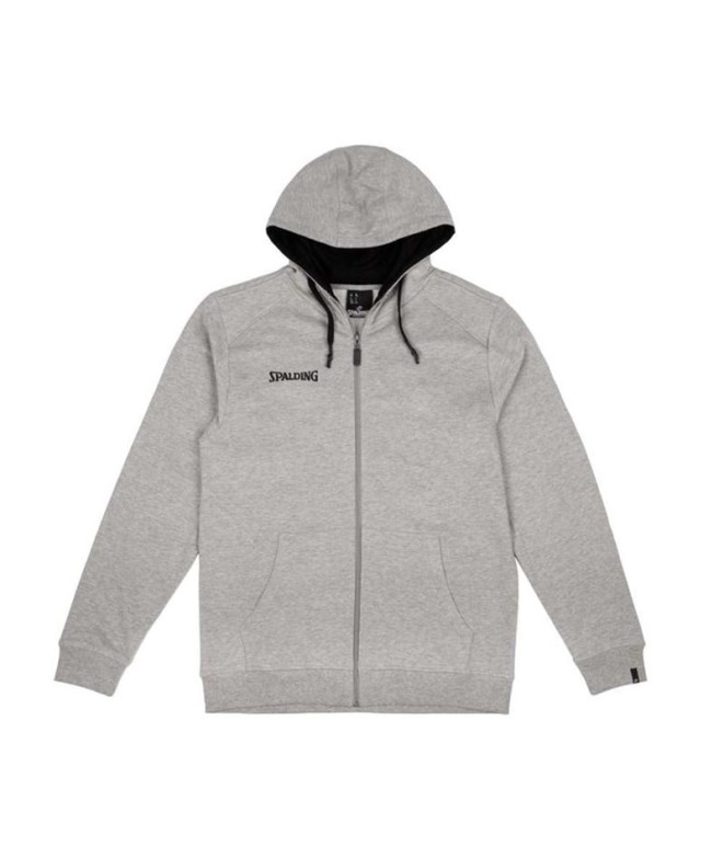Chaqueta de Baloncesto Spalding Flow Hoody Zipper Hombre Gris Mélange