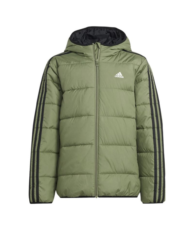 adidas Enfant Veste Essentials 3 Band Padded Green