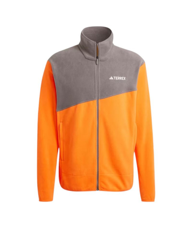 Polar Montagne adidas Homme by Terrex Multi Full Zip Fleece Orange