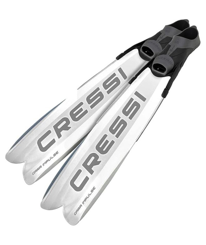 Aleta de Buceo Cressi Gara Turbo Impulse Unisex Blanco