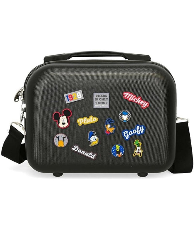 Necessaire Disney Adapt. Estojo de toucador Abs. Tenha um bom dia Mickey Preto