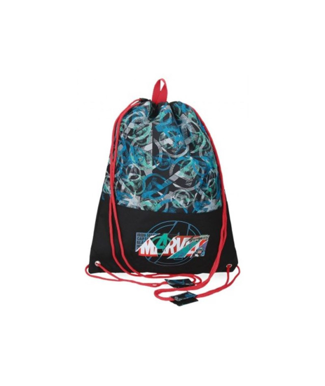 Mochila Escudo Marvel Preto