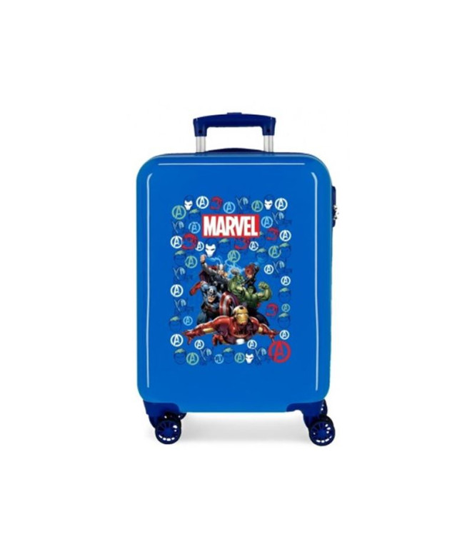 Trolley Marvel Abs 55Cm. Avengers Team Blue