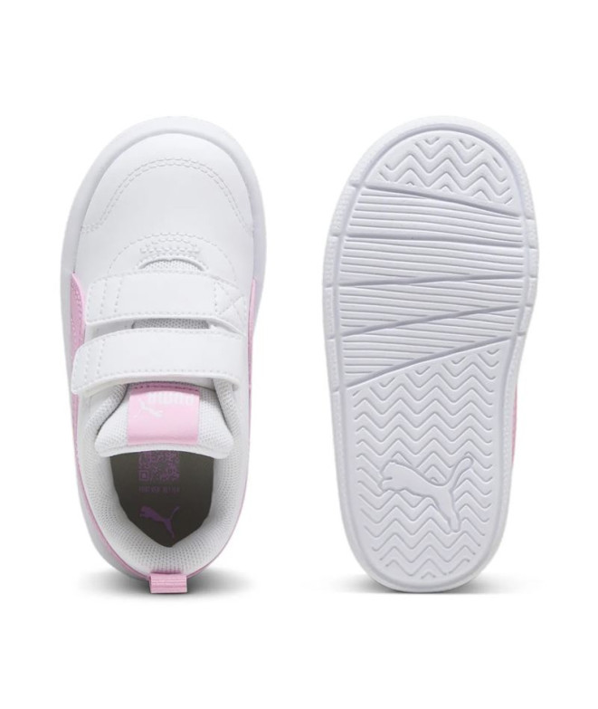 Sapatilhas Puma Courtflex V3 V Infantil Branco...