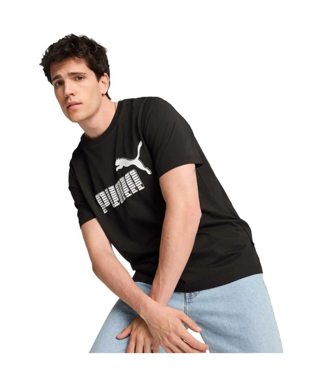 Camiseta Casual Puma Graphics No. 1 Logo Hombre