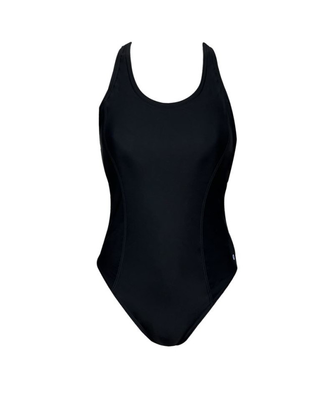 Bañador Ras Solid Classic Back Mujer Negro