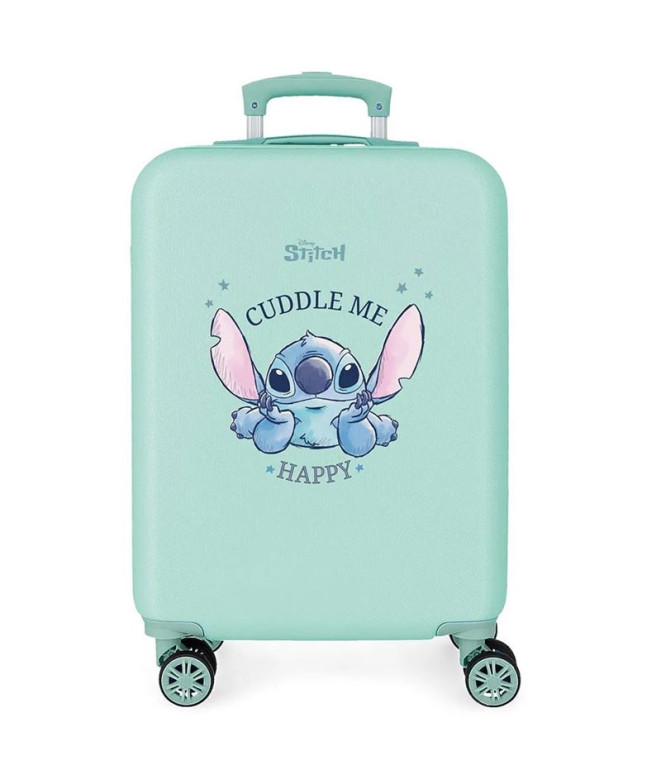 Maleta Disney Abs 55Cm 4R Stitch Cuddle Me Happy Turquesa