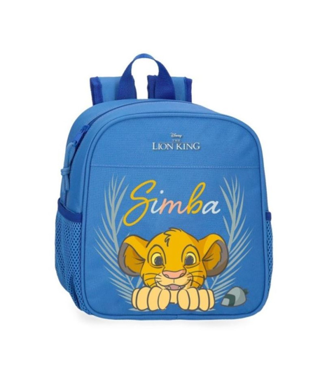 Mochila Mochila Disney 25 Cm.Simba Camuflado Azul