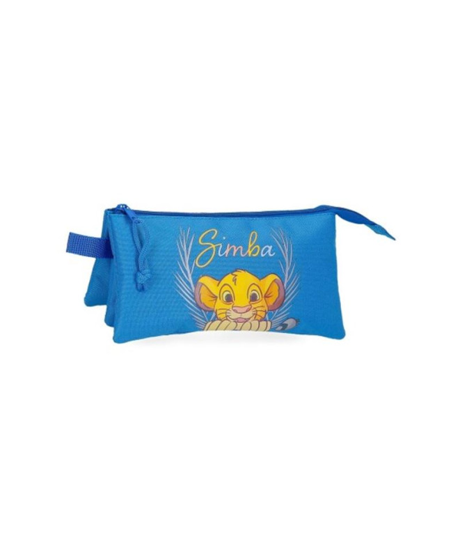 Estuche Disney 3C El rey leon Simba Camouflaged Azul